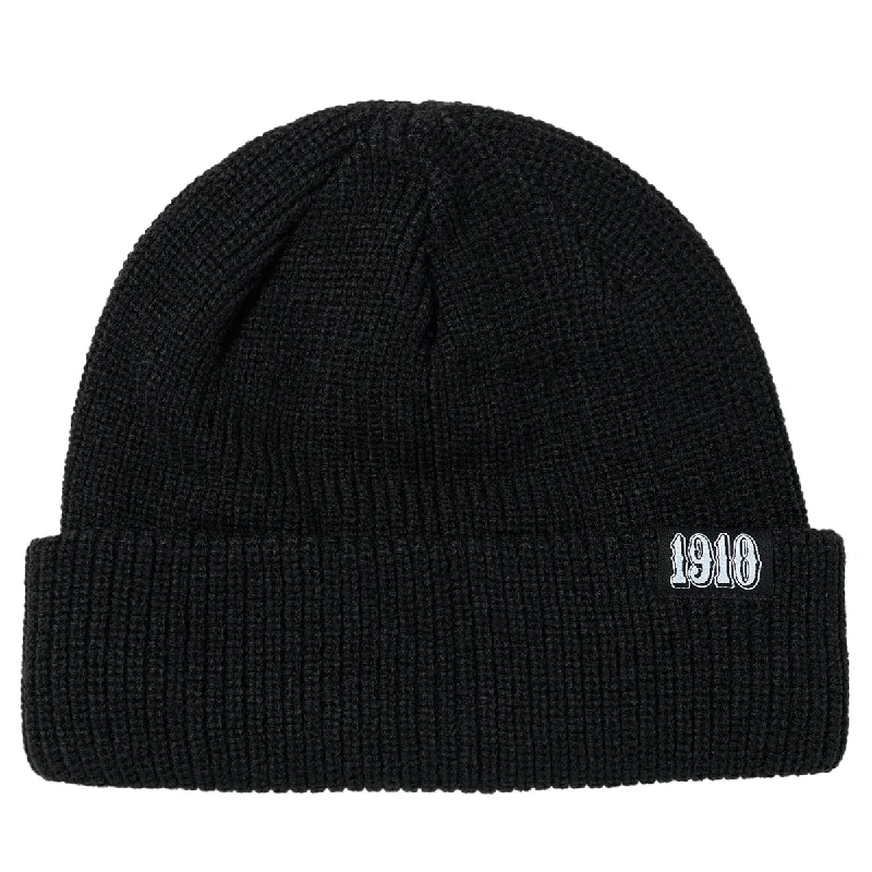 1910 Clamped Beanie - Black