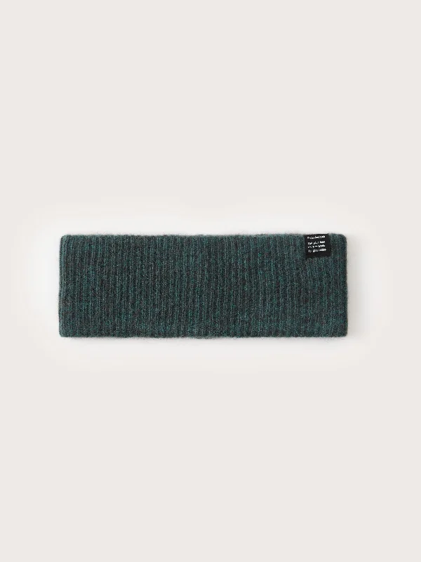 The Yak Wool Headband in Dark Aquamarine