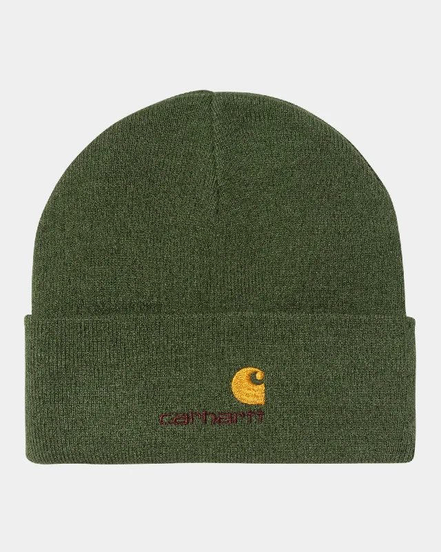 American Script Beanie | Tarragon