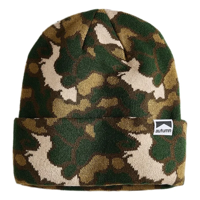 Autumn Duck Camo Beanie - Gold