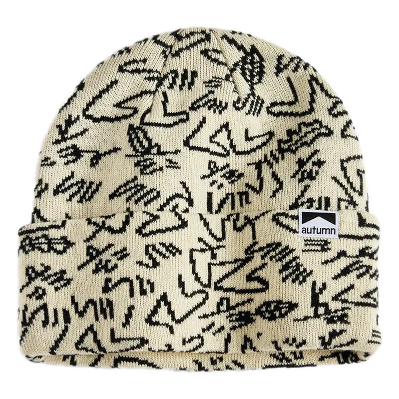 Autumn Gus Camo Beanie - Natural