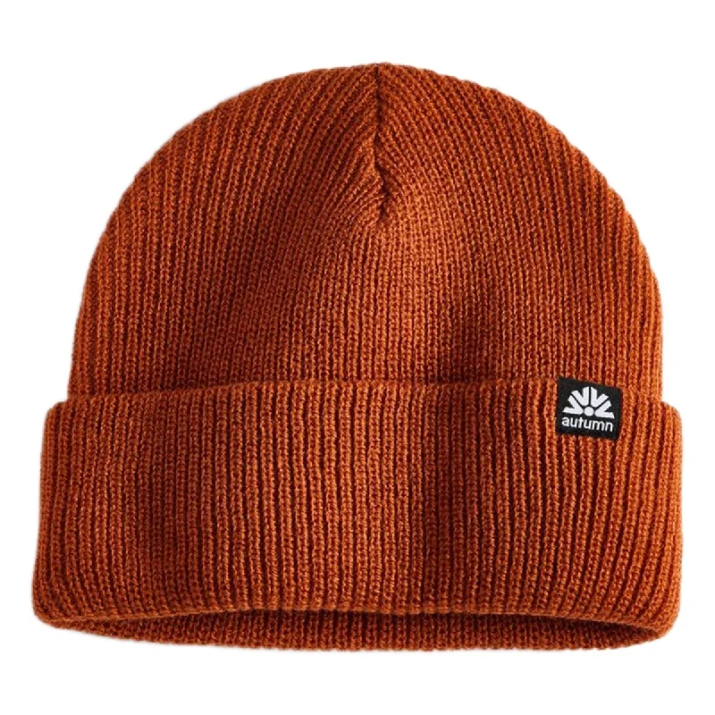 Autumn Simple Beanie - Rust