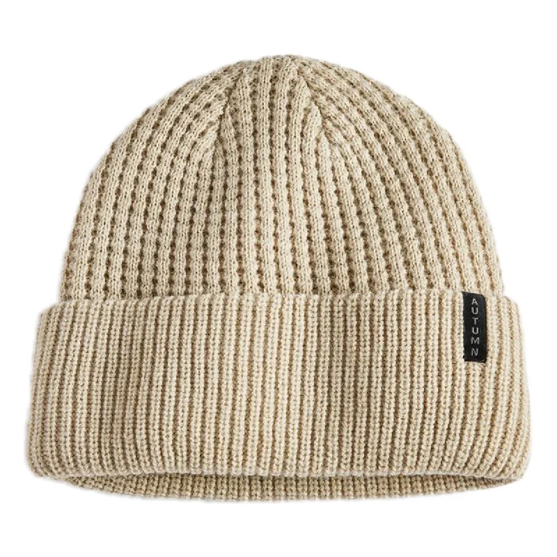 Autumn Thermal Knit Beanie - Sand