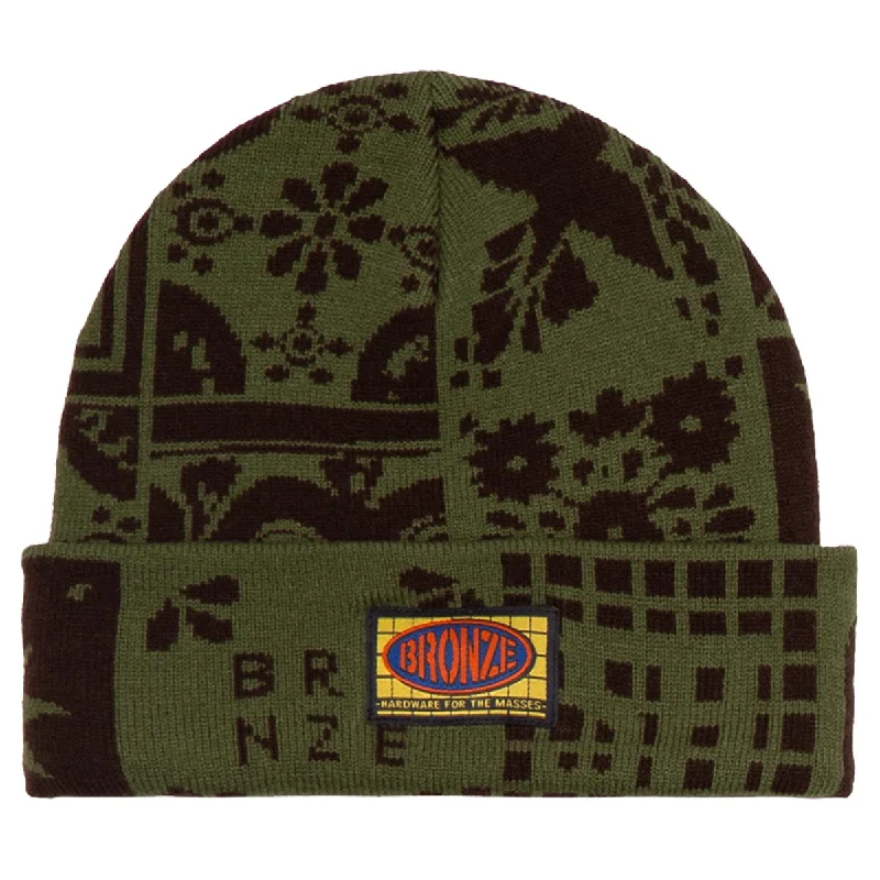 Bronze 56k Azulejo Beanie - Olive/Black