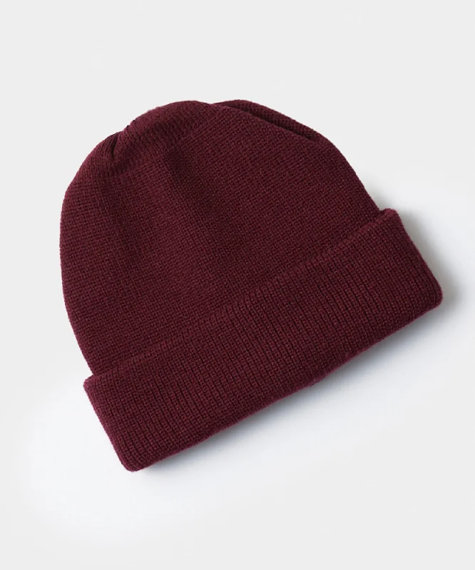 RoToTo Bulky Watch Cap in Burgundy