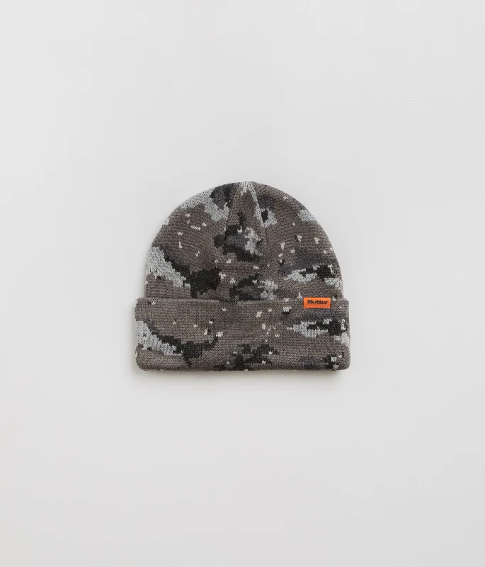 Butter Goods Desert Camo Beanie - Charcoal