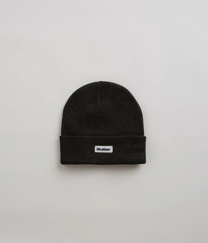 Butter Goods Tall Cuff Beanie - Black