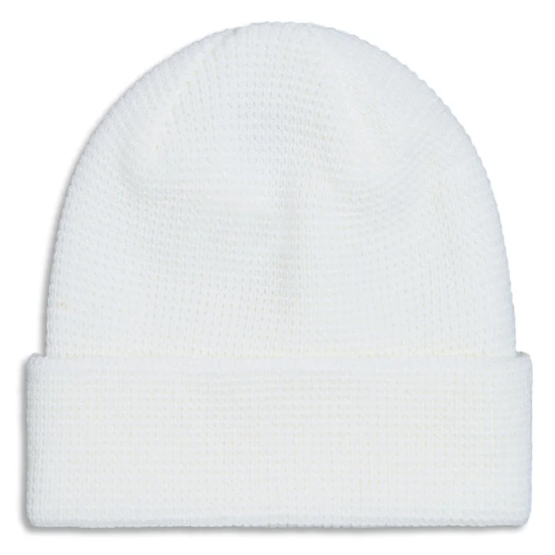 CCS Waffle Knit Beanie - White