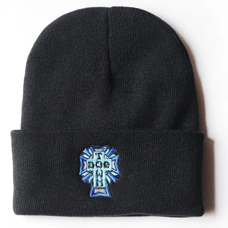 Dogtown Cross Logo Color Beanie - Black