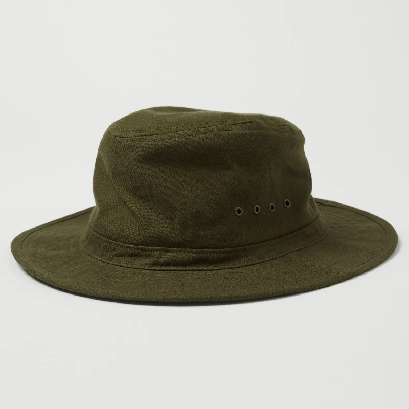 Freewheelers 2237005 'Smokey Bear' Woodsman Hat - Olive Drab