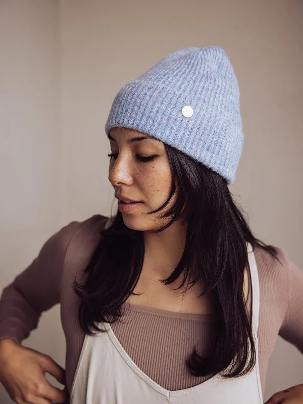 Gigi Pip Collins Knit Beanie - Periwinkle