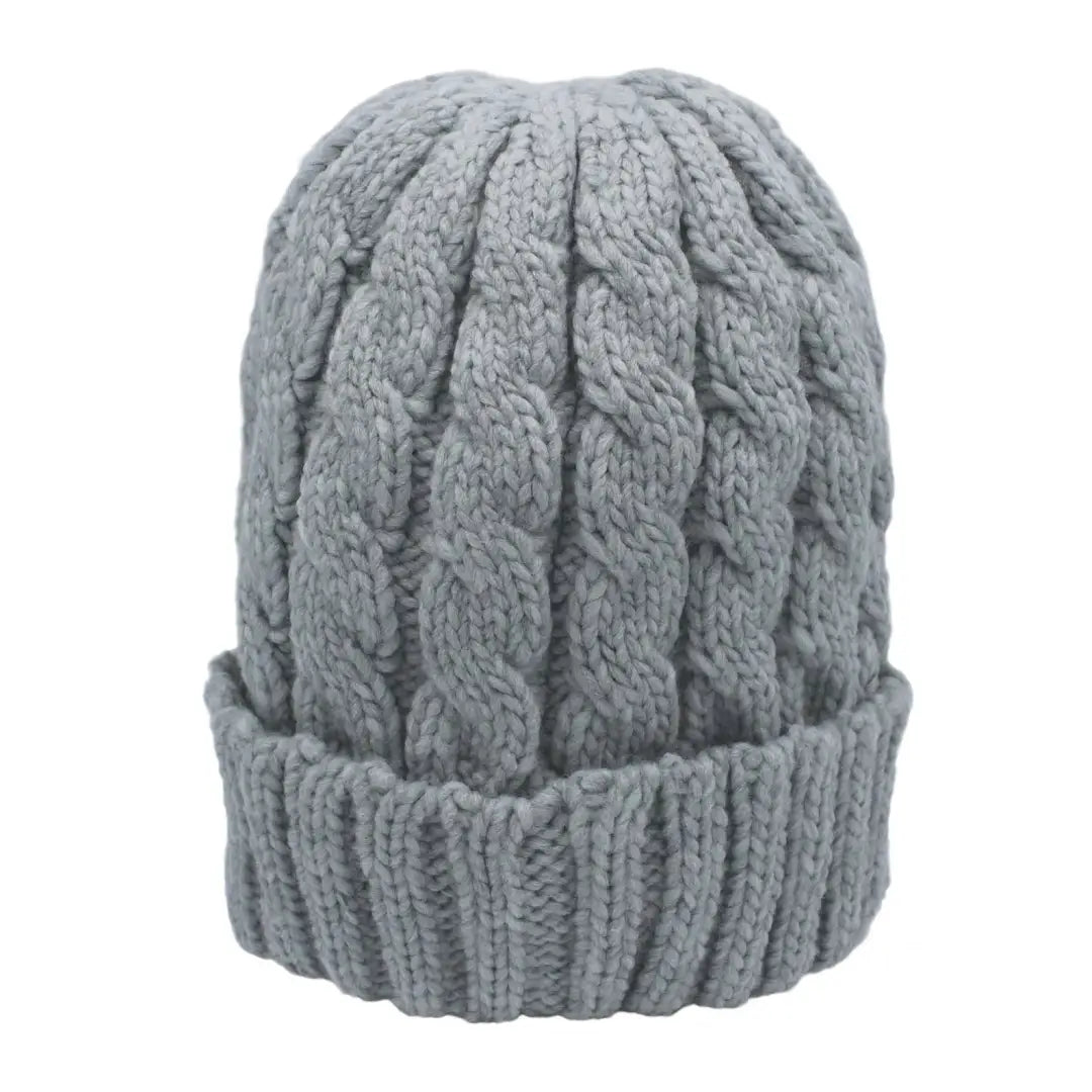 Heather Jenny Cable Knit Beanie Hat