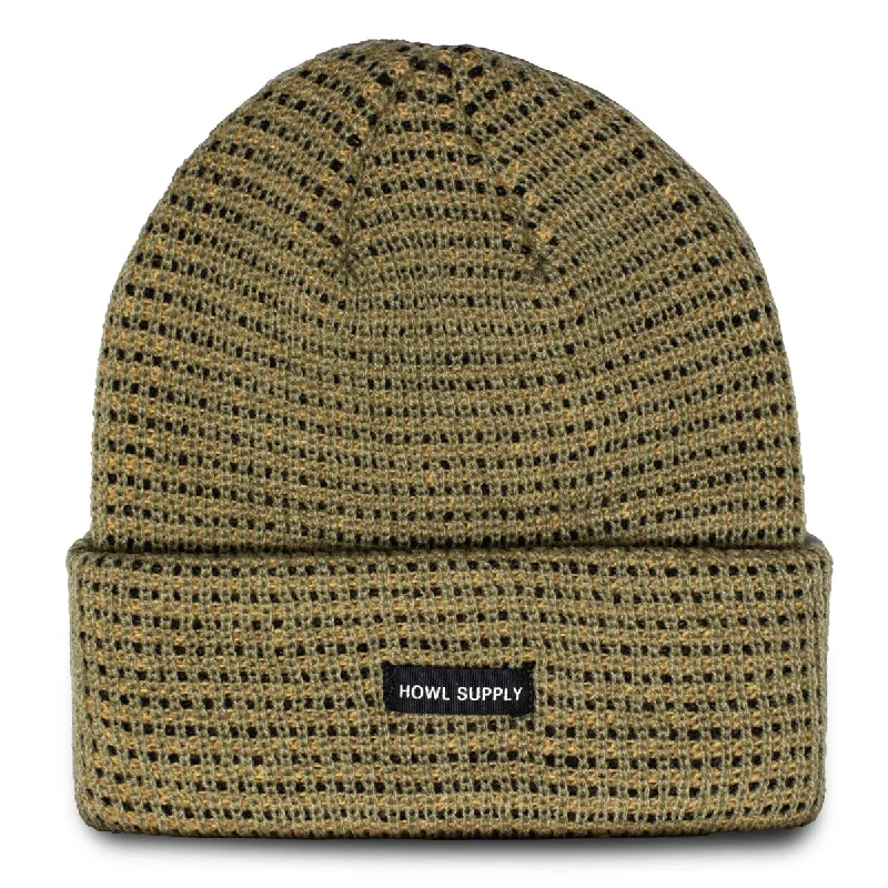 Howl Slash Beanie - Tan