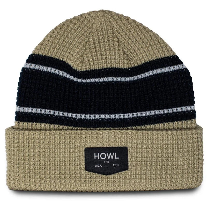 Howl Stripe Beanie - Bone