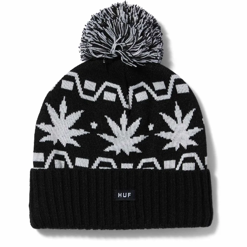 Huf Apres Cuff Pom Beanie - Black