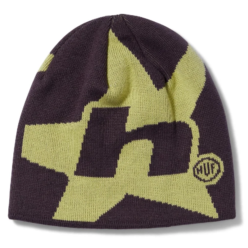 Huf H Star Skull Beanie - Raisin