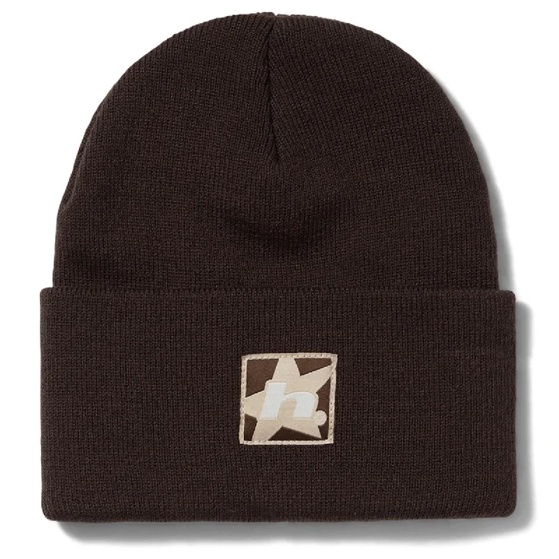 Huf Star Box Logo Beanie - Espresso