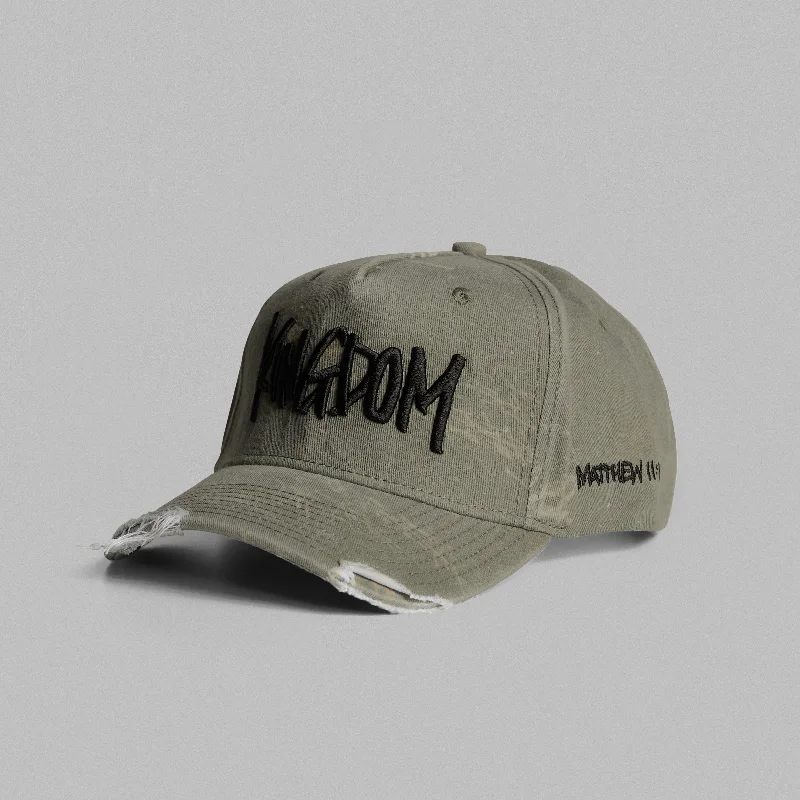 Kingdom Distressed Cap - Olive