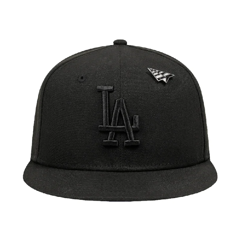 LA Dodgers X Paper Planes Blackout Snapback Hat