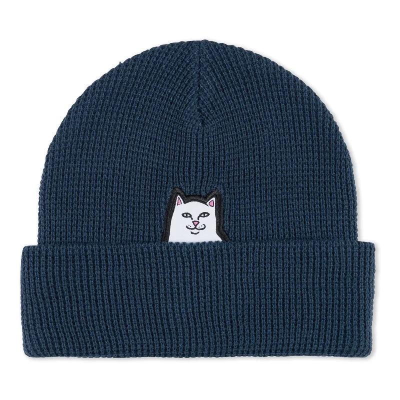 Lord Nermal Waffle Knit Beanie (Navy)