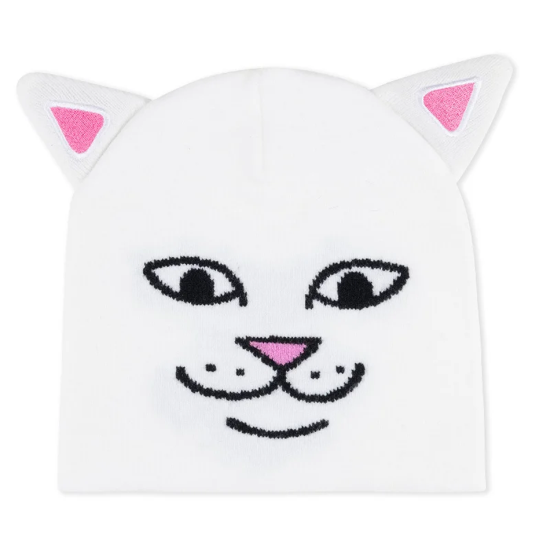 Nerm Face Beanie (White)