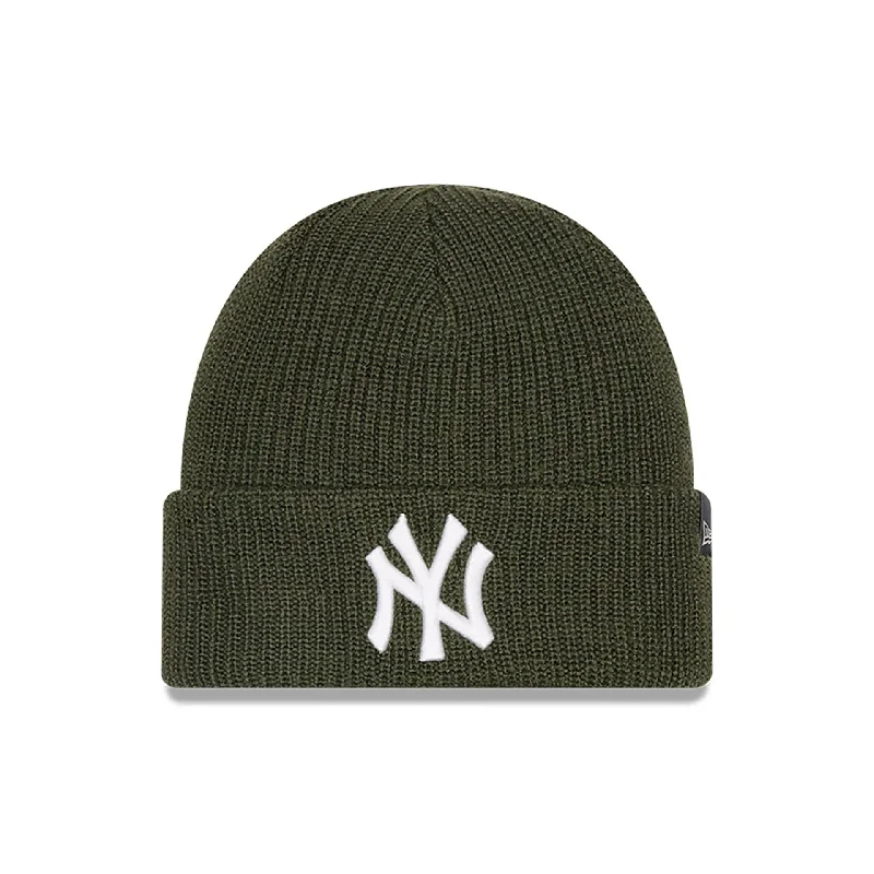 New York Yankees Merino Wool Knit Green Beanie Hat