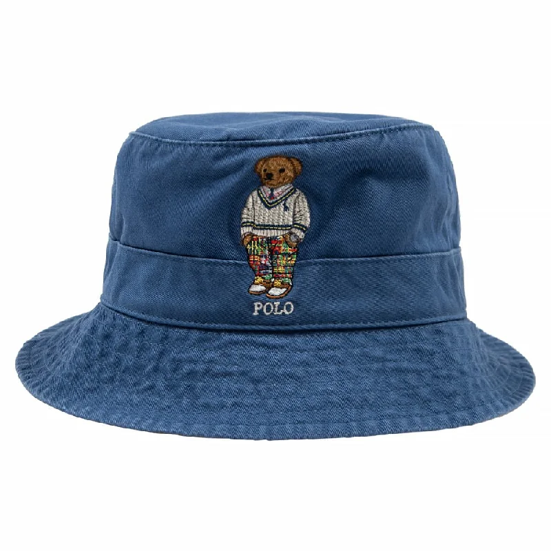 Polo Bear Twill Bucket Hat | Navy