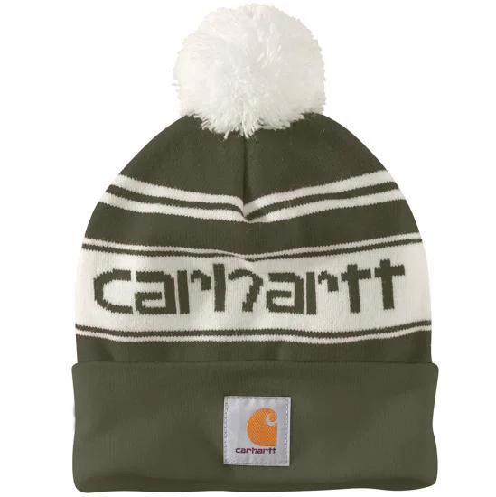 Pom Pom Logo Beanie - Arborvitae