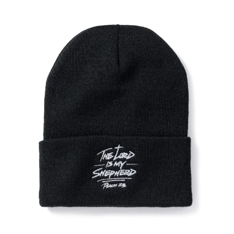 Psalm 23 Beanie - Black