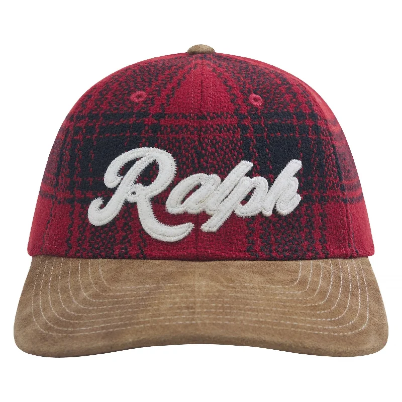 Ralph Suede-Plaid Wool Hat