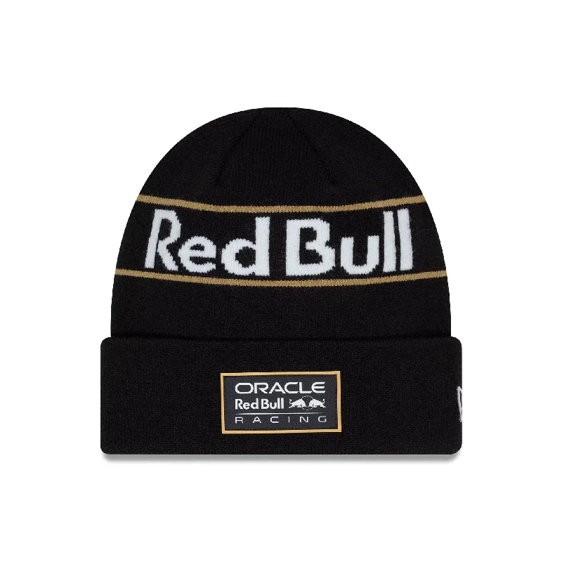 Red Bull Racing Vegas Race Special Black Cuff Knit Beanie Hat