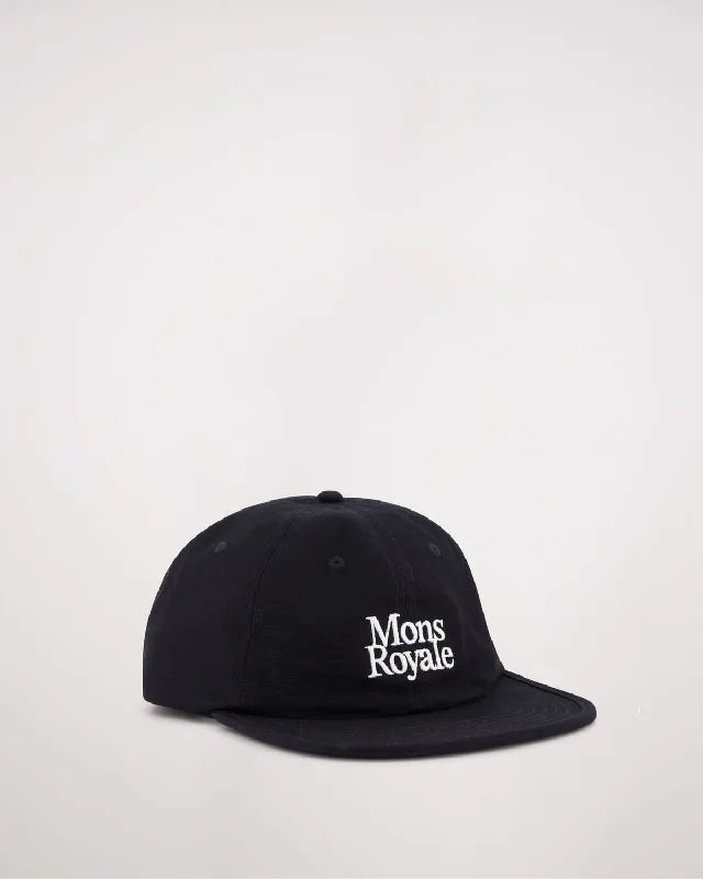 Roam 6 Panel Cap - Black