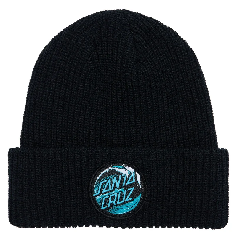 Santa Cruz Wave Dot Beanie - Black