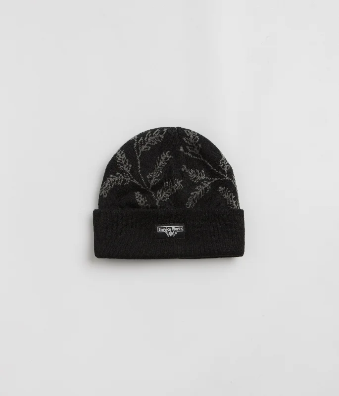 Service Works Olive Branch Beanie - Black