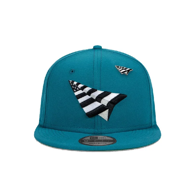 Shark Teal Crown Snapback