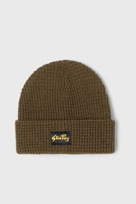 Waffle Beanie (Olive)