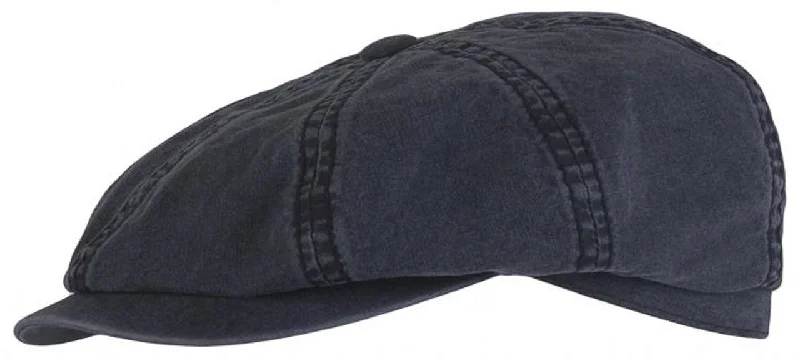 Stetson 6841106-2 Hatteras Cotton Flat Cap - Navy