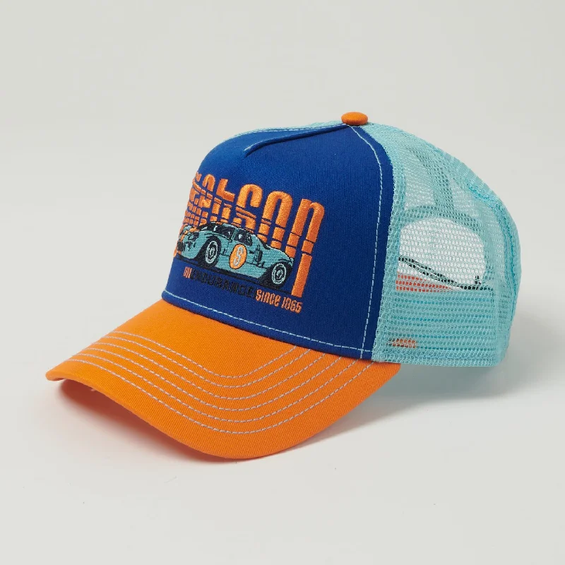 Stetson 'Endurance' Trucker Cap - Orange/Blue