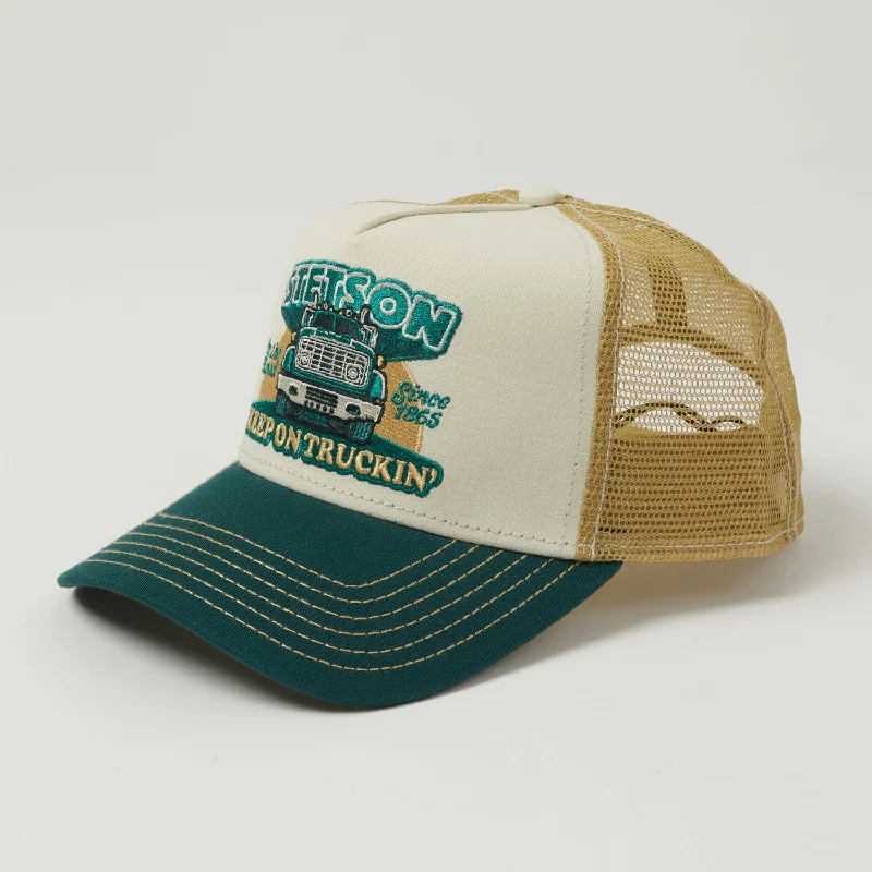 Stetson 'Keep On Trucking' Trucker Cap - Forest/Gold