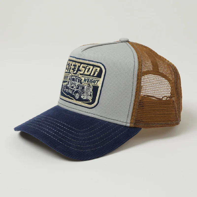 Stetson 'Heavy Duty' Trucker Cap - Blue/Brown