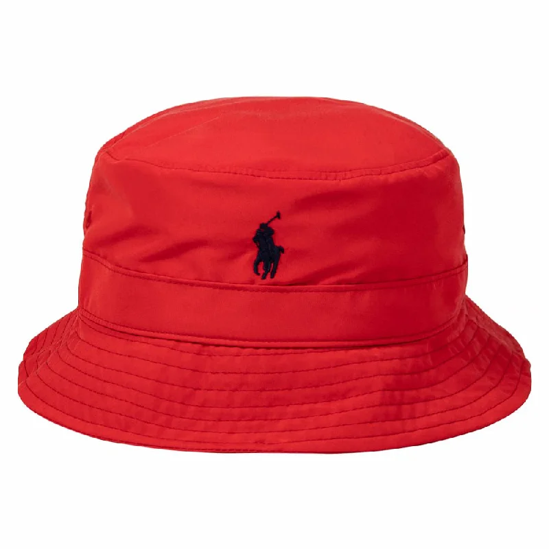 The Earth Polo Bucket Hat | Red