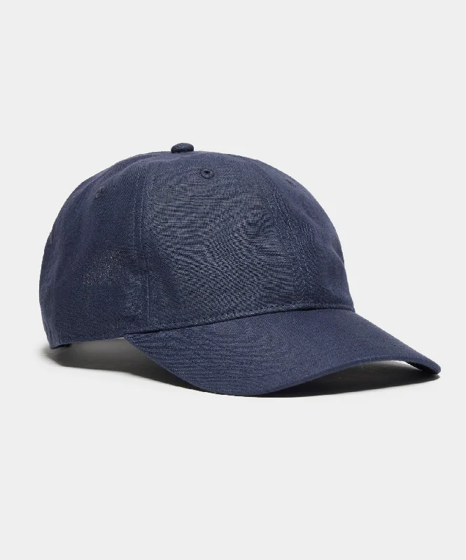 Linen Baseball Cap in Navy