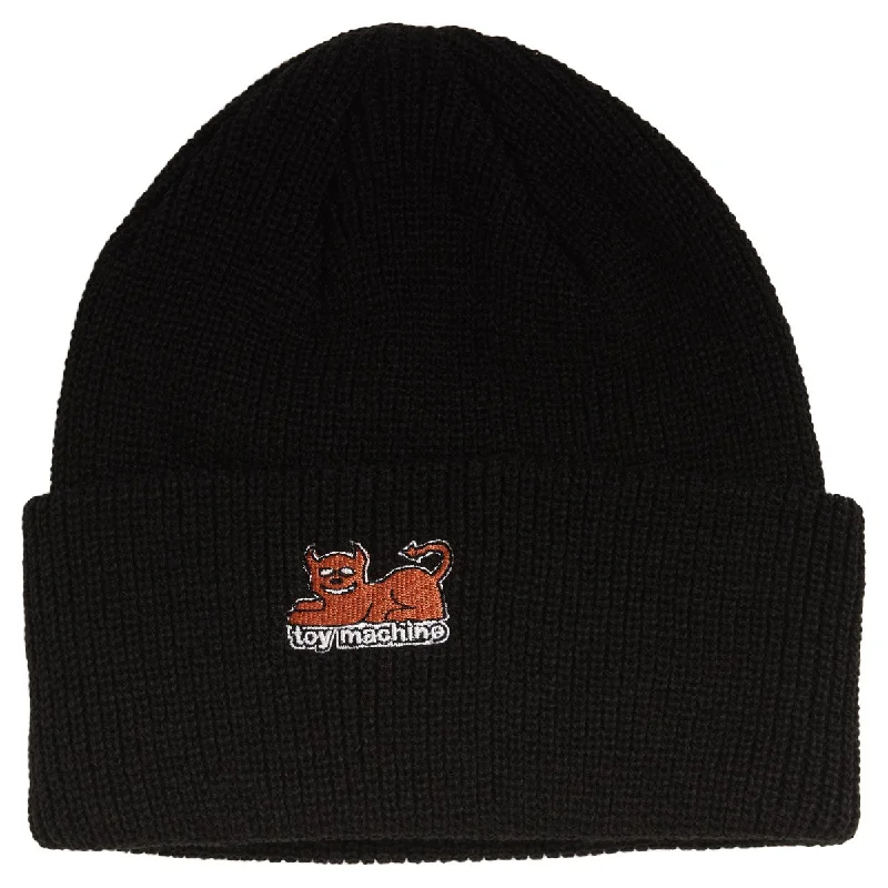 Toy Machine Devil Cat Dock Beanie - Black