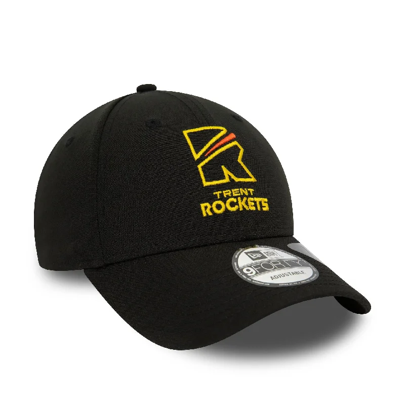 Trent Rockets Repreve The Hundred 2023 Black 9FORTY Adjustable Cap