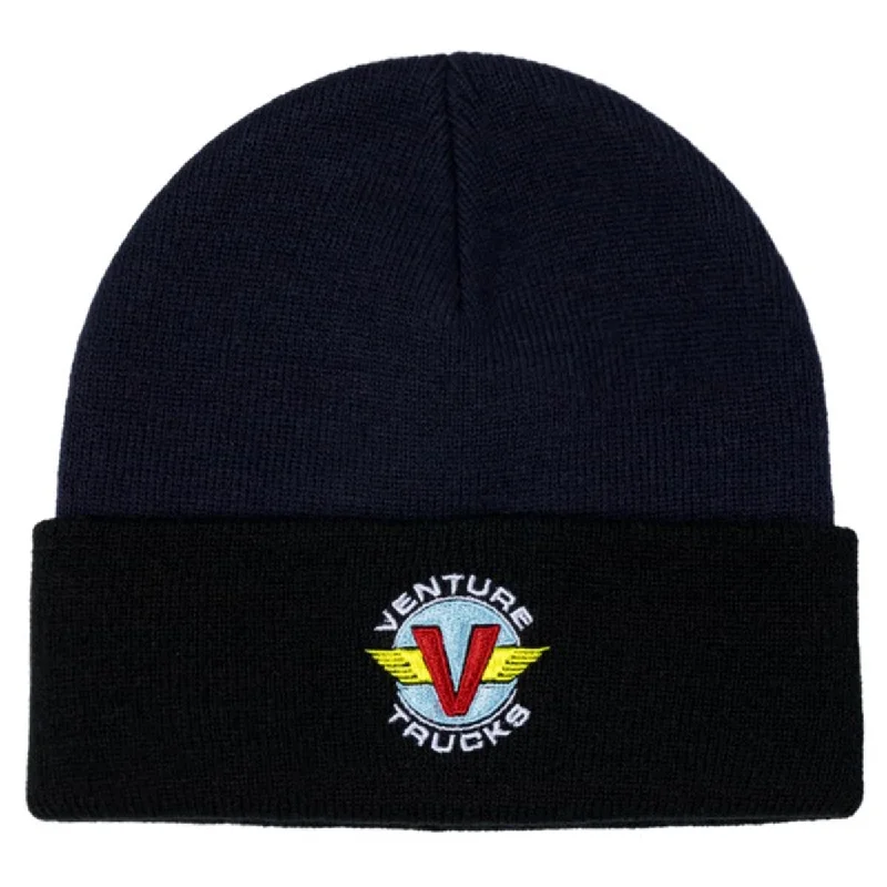 Venture Wings Beanie - Navy/Black