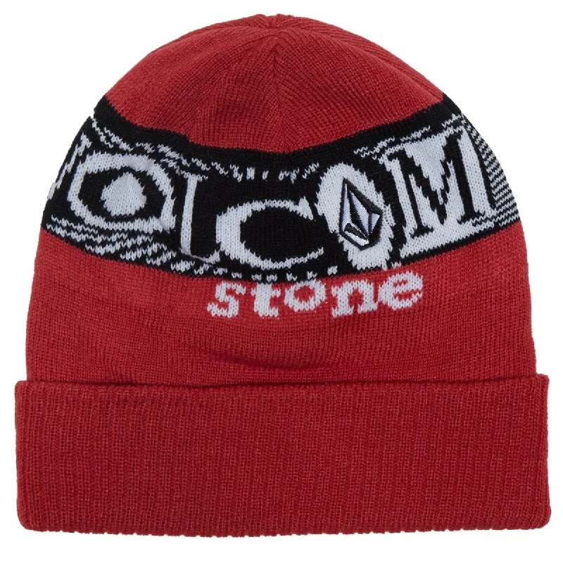 Volcom Lib Stone Legacy Beanie - Ribbon Red