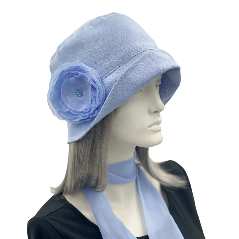 1920s Style Cloche Hat in Linen |The Eleanor