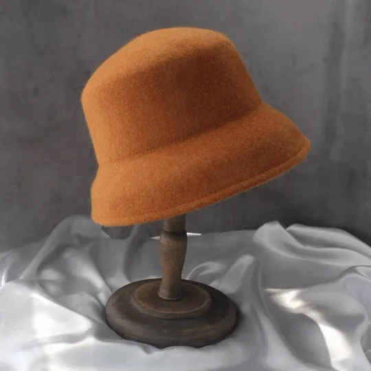 Elegant 100% Wool Cloche Hat for Women