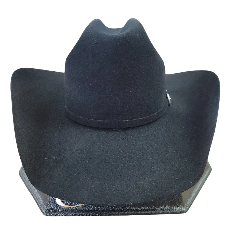 American Hat Co. - 7X Black Felt Cowboy Hat - 4 1/2" Brim