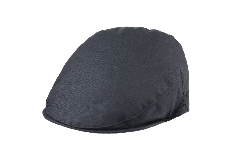 Balmoral flat Cap in cotton wax fabric in Navy